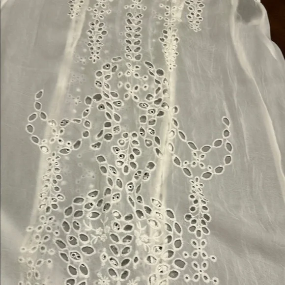 Johnny Was White Broderie Anglaise Tunic Top/Dress - Picture 6 of 10